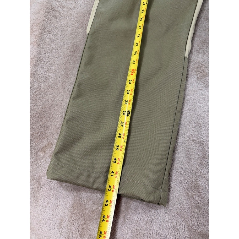 Vintage L.L.Bean Upland Canvas pant size M Khaki Olive Color Block Outdoors EUC - Picture 8 of 9
